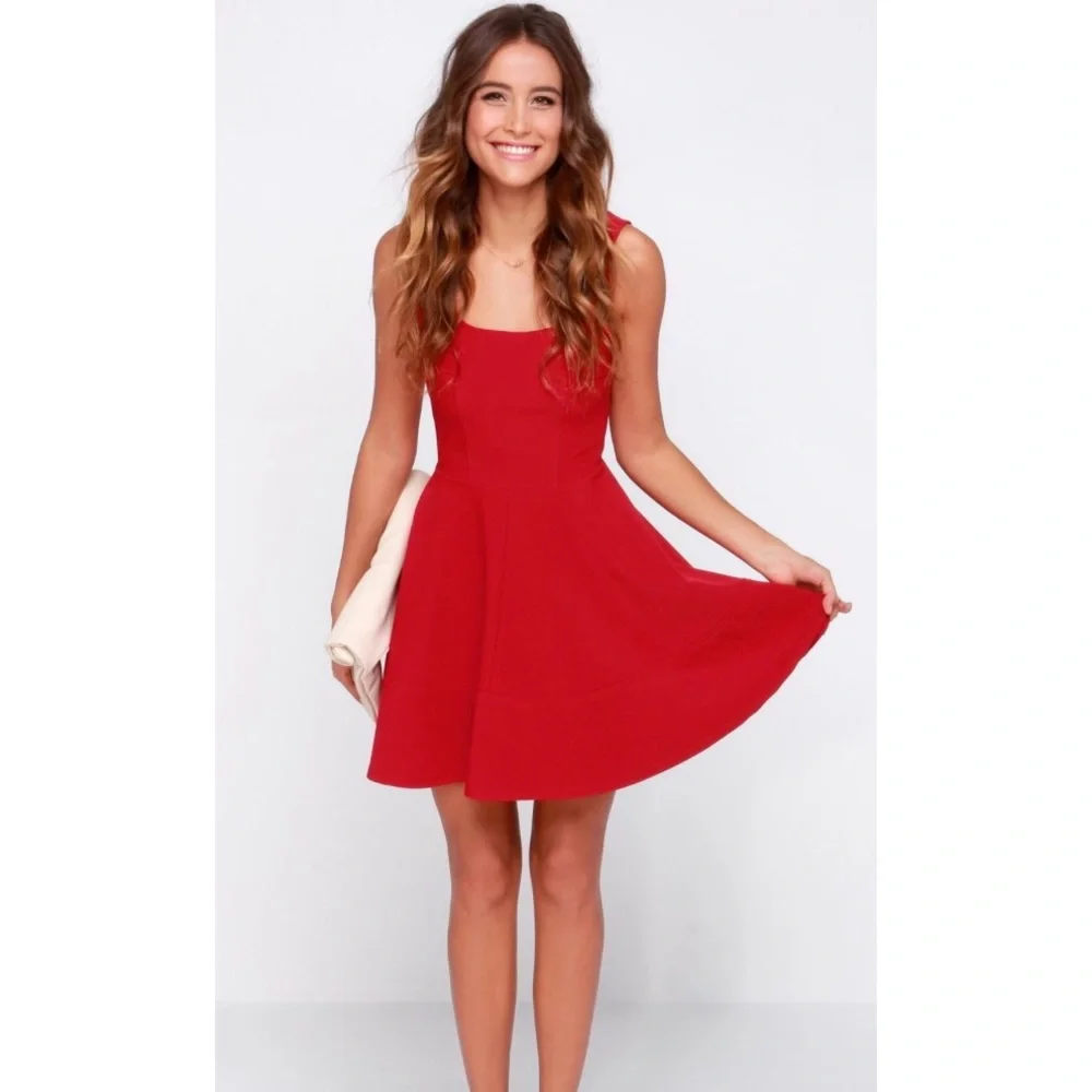 Lulus Red Dress - Picture 2 of 6